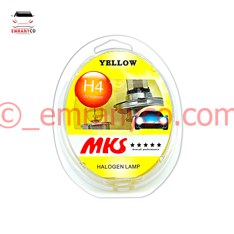 لامپ سه خار زرد وکیوم MKS - تصویر 1